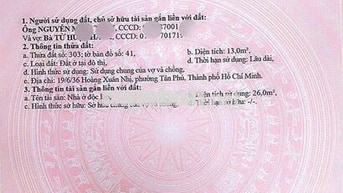 Nhà 3 tầng Ngay Trịnh Đình Trọng