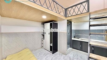 🔥PHÒNG GÁC NHÀ MỚI ĐẦY ĐỦ NỘI THẤT GIÁ RẺ NGAY HỒ VĂN HUÊ