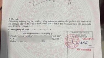 Chào bán lô đất kiệt đường NGUYỄN VĂN CỪ