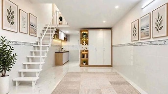 Nhà Nguyên Căn 1 Trệt 1 Lầu Bancol Mới Xây 100% Ngay Gigamall, 40M2