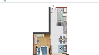 Căn 1 PN 1 WC Destino Centro ngay chợ Bình Chánh chỉ 5 phút đi xe