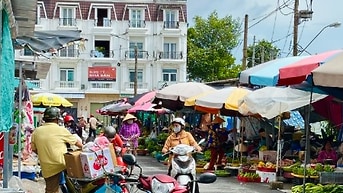 NHÀ PHỐ 1 TRỆT 3 LẦU TRỰC DIỆN CHỢ CÁI VỒN - ĐIỆN LỰC BÌNH MINH