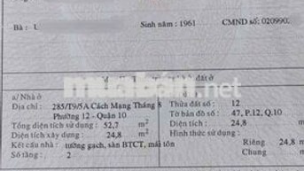 Nhà hẻm Cao Thắng trung tâm Q10
