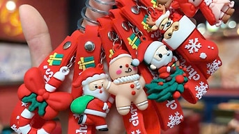 Móc Khóa Noel In Logo-Quà Tặng Giáng Sinh Cho Doanh Nghiệp