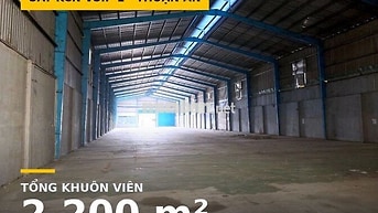 Xưởng 1.800m² sát KCN VSIP 1, xe container vào tận nơi 