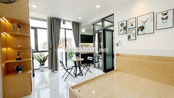 STUDIO BAN CÔNG - RỘNG 30M2 - FULL NỘI THẤT - EMART PHAN VĂN TRỊ