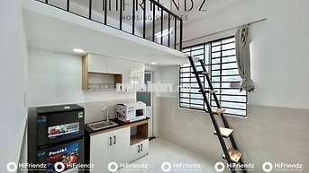Duplex siu xink mới rộng 25m2 đầy đủ nội thất có lò vi sóng  rộng rãi