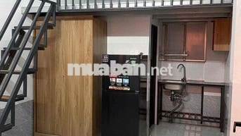 Phòng Gác Lửng Đẹp Như Hình – Có Sẵn Tủ Lạnh + Tủ Quần Áo – Giá Tốt Và
