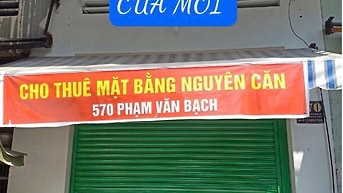 Cho thuê nhà mặt tiền chợ Phạm Văn Bạch, Gò Vấp, 4x16m, giá 20tr/th
