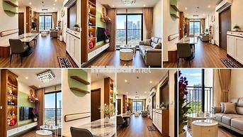 Căn góc 2PN+1 The Beverly view thoáng vĩnh viễn, đủ đồ cao cấp.