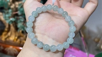 Vòng tay cẩm thạch phỉ thúy Jadeite A Myanmar - Sky Gems Chuyên Mỹ
