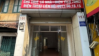 CHO THUÊ NHÀ NGUYÊN CĂN MẶT PHỐ BẠCH MAI  VỊ TRÍ VÀNG KINH DOANH