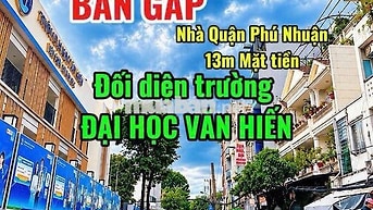 Chủ bán gấp nhà mặt tiền 14m đối diện ĐẠI HỌC VĂN HIẾN
