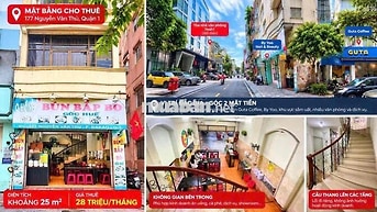 CHO THUÊ MẶT BẰNG KINH DOANH NGUYỄN VĂN THỦ, QUẬN 1 – VỊ TRÍ ĐẸP, 2 MẶ
