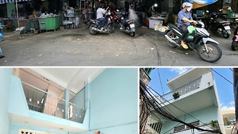 NHÀ 3 TẦNG LÔ GÓC VỊ TRÍ KINH DOANH - SAU CĂN MẶT TIỀN CHỢ NHẬT TẢO
