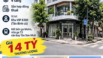 Góc 2 mặt tiền khu K300, p, tân bình, dt 4x15m, 4 tầng . 13,990 tỷ