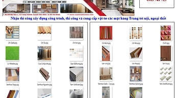 Thi công xây dựng - Trang trí nội thất