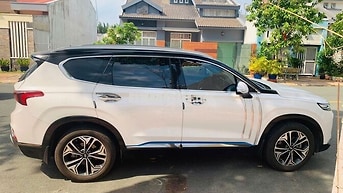 Hyundai Santa Fe 2019 2.2D Htrac Trắng Tự động