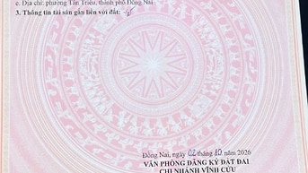 Bán lô đất 63m2 thổ cư gần chợ Tân Phong giá 1,95 tỷ