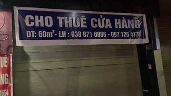 Cho thuê mặt bằng/cửa hàng(đã dọn) tại quận Long Biên
