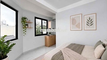 STUDIO BAN CÔNG FULL NỘI THẤT ĐI BỘ QUA ĐẠI HỌC CÔNG NGHIỆP CS3