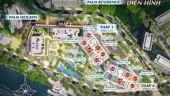 Căn hộ 3PN Palm River Q2, view sông, 115m2, Giá CĐT , CK lên đến 16%