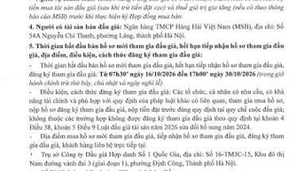THÔNG BÁO BÁN ĐẤU GIÁ TÀI SẢN TẠI MŨI NÉ, LÂM ĐỒNG