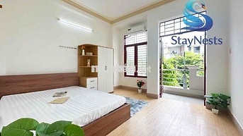 Hệ thống căn hộ 1 phòng ngủ tại Cộng Hoà cửa sổ/bancol full nội thất