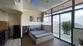 Studio Cửa Sổ Trời Full Nội Thất Có Bếp Từ  Ngay Phạm Văn Bạch