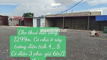 Cho Thuê Đất Công 1299m có nhà ở + Đường Kênh Trung ương Vĩnh Lộc b