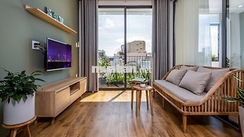 Chính chủ, căn hộ 45m2, hẻm ô tô đường Nguyễn Hữu Cảnh, full nội thất