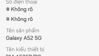 Galaxy Samsung A52s 5G, 1,95triệu