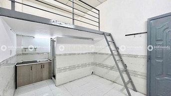 🎉TRỐNG SẴN 1P GÁC CAO - CÓ MÁY LẠNH - THANG MÁY - GẦN BỐN XÃ - AN NINH