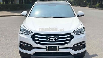 Hyundai Santafe 2018 2.4AT 4WD Trắng 11 vạn km