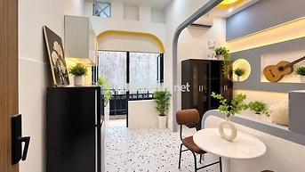 1PN TÁCH BẾP-NỘI THẤT CAO CẤP- BAN CÔNG SIÊU RỘNG -TÔ HIẾN THÀNH Q10
