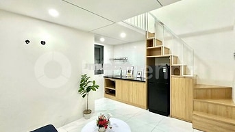 phòng gác full nội thất ở 3 người 3 xe tòa CHDV đầy đủ tiện nghi 