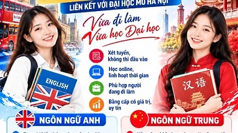 TUYỂN SINH ĐẠI HỌC TỪ XA  NGÔN NGỮ ANH & NGÔN NGỮ TRUNG 