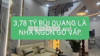 3,78 TỶ BÙI QUANG LÀ NHÀ NGON GÒ VẤP.