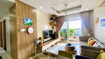 Chung cư Mỹ Vinh căn 95m2, 3p ngủ, Nội thất, 17tr/tháng