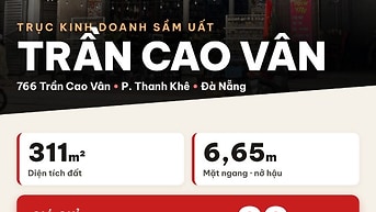 BÁN NHÀ MẶT TIỀN TRẦN CAO VÂN, 311m2 ngang 7m, P. Thanh Khê, Đà Nẵng
