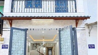 NHÀ ĐẸP 4*14m 2/NGẮN LIÊN ẤP 2-6 HẺM THÔNG BUÔN BÁN 2PN LH ***