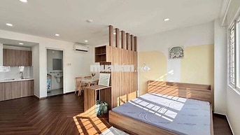 STUDIO 40m2 - FULL NỘI THẤT - TOÀ NHÀ THANG MÁY BẢO VỆ 24/7