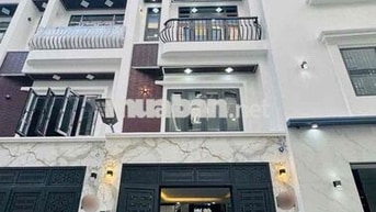 Cho thuê nhà: 20 tr/tháng 4m x 20m 1 Trệt, 1 Lửng, 3 Lầu, gồm 5 Phòng
