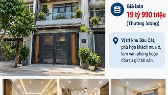 Bán nhanh nhà mặt tiền nội bộ Bàu cát, dt: 6x23,5m, 3 tầng, 19tỷ990tr