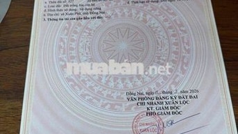 Bán đất vườn chính chủ ở Xuân Lộc Đồng Nai