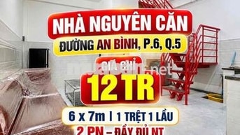 ❤️Cho thuê nhà An Bình Q5 - 42m2 ,2pn 2wc có nội thất ,chỉ vô ở