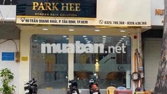Cho thuê nhà 96 Trần Quang Khải Q1: DT: 6x25m-Kết cấu:2 Lầu-Giá:65tr