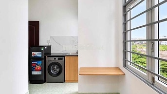 CHO THUÊ STUDIO 25M² CÓ BAN CÔNG – BẾP RIÊNG – MÁY GIẶT RIÊNG – WC RIÊ