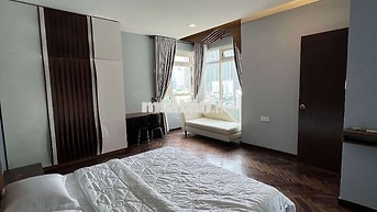 Cần cho thuê căn hộ cc Sacomreal, dt: 105m2, 3PN, NTCC, nhà mới