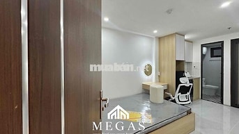 Studio trệt sân sau Full nội thất toà mới phòng mới 100%